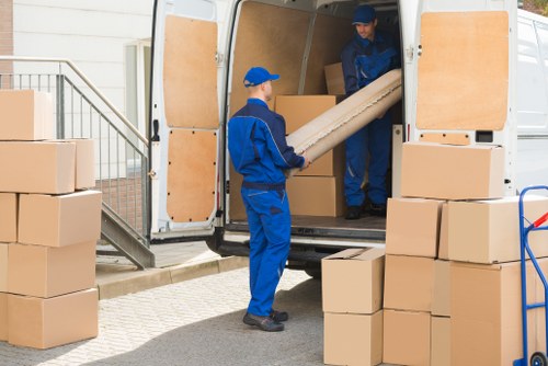 Removal van and moving team handling urgent same day removals in Bermondsey
