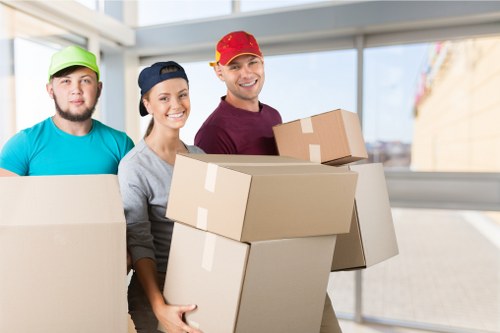 Local movers loading household items for an urgent Bermondsey relocation