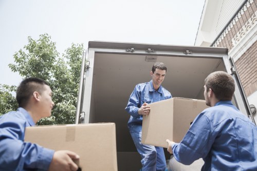 Furniture loading support for a Bermondsey flat move