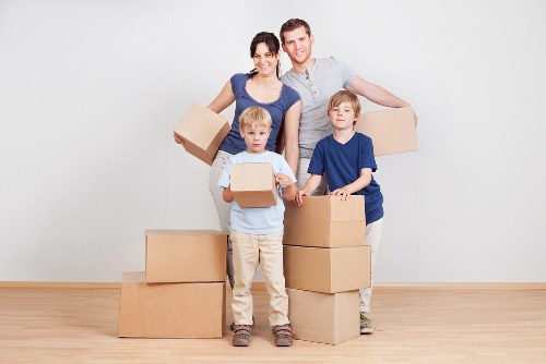 Assorted removal boxes and wrapping materials for local packing needs