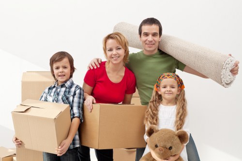Commercial furniture move with desks and chairs in the Bermondsey area